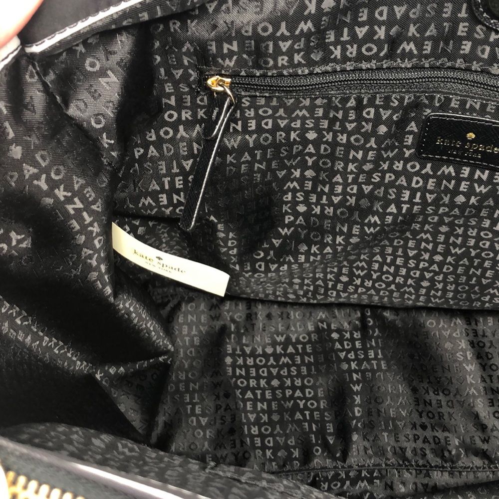 Nwt Kate Spade Talya blackmulti nylon tote - Picture 3 of 8